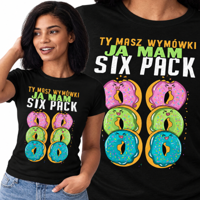 DAMSKA KOSZULKA  NA SIŁOWNIĘ  SIXPACK